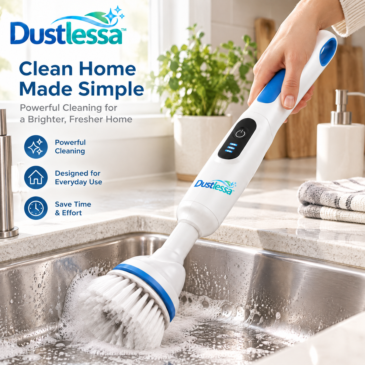 Dustlessa™ Electric Toilet Cleaning Brush