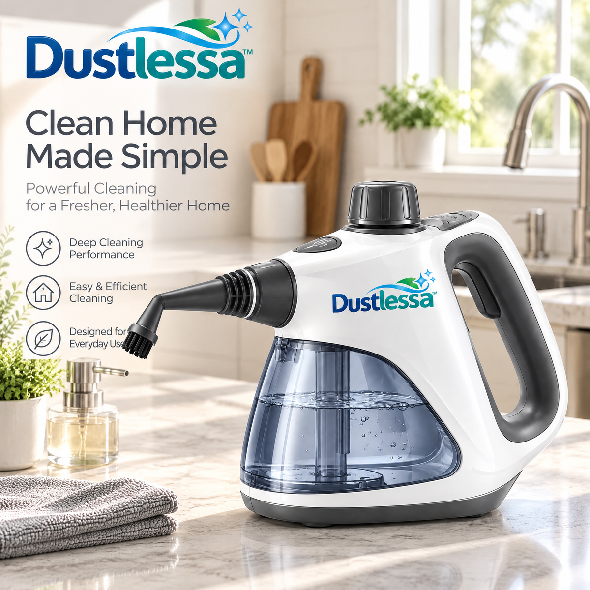 Dustlessa™ Portable Steam Cleaner