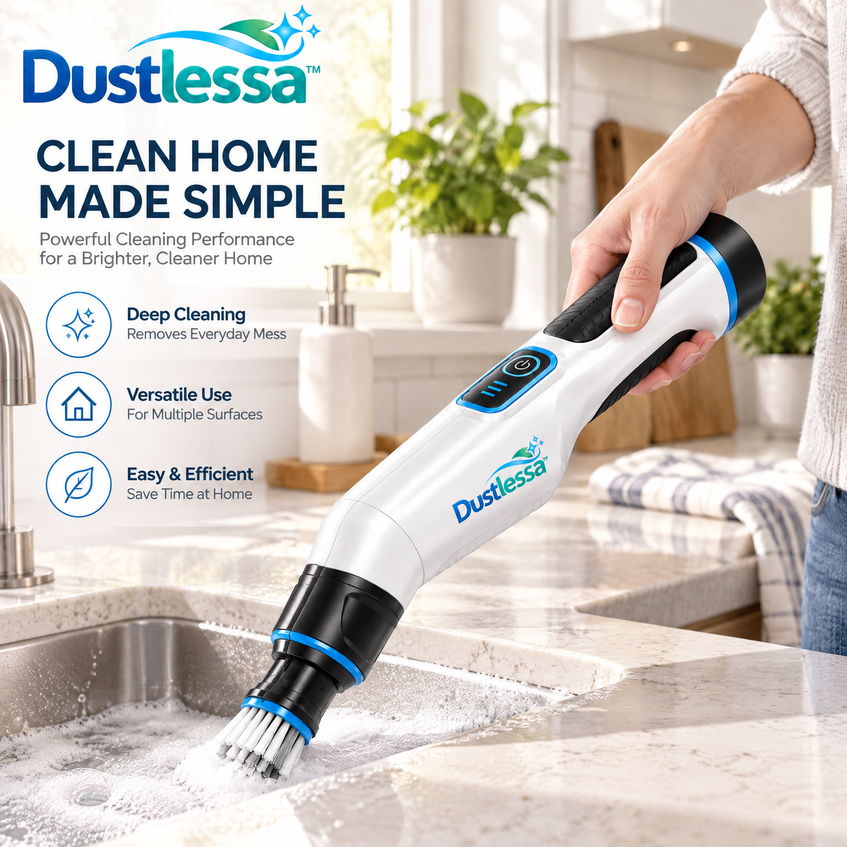Dustlessa™ Electric Tile Grout Cleaner