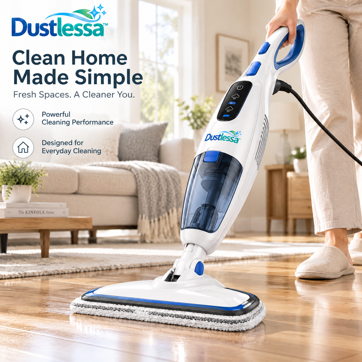Dustlessa™ High-Pressure Handheld Steam Mop