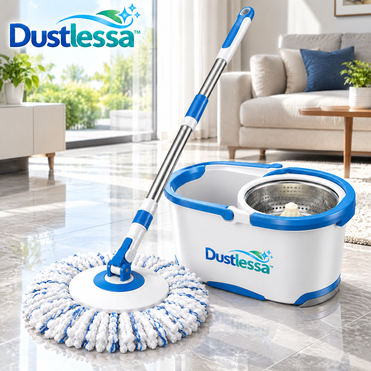 Dustlessa™ Spin Dry Mop