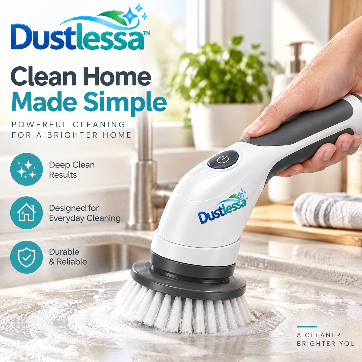 Dustlessa™ Cordless Electric Spin Scrubber