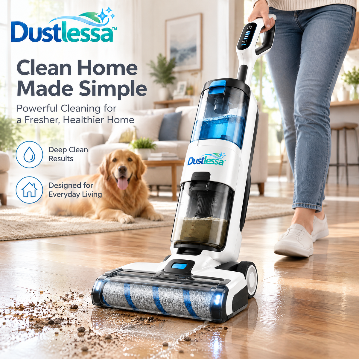 Dustlessa™ Cordless Hard Floor Washer