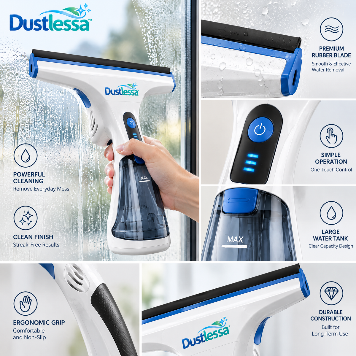 Dustlessa™ Electric Glass Squeegee