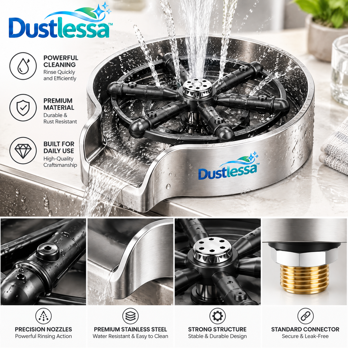 Dustlessa™ High-Pressure Cup Rinser