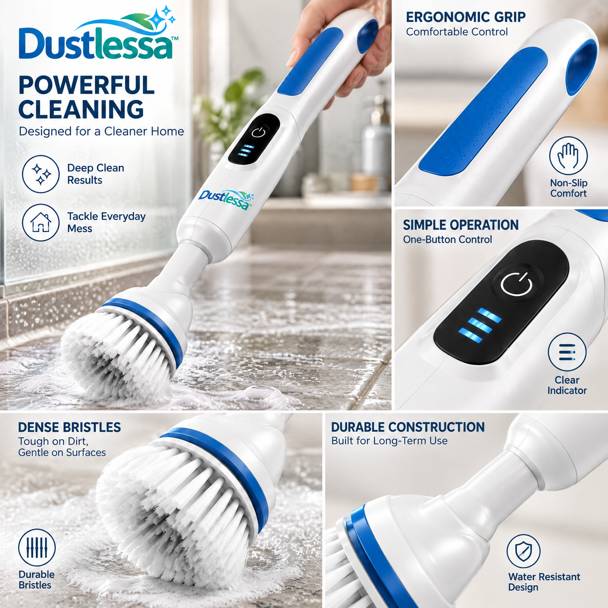 Dustlessa™ Electric Toilet Cleaning Brush