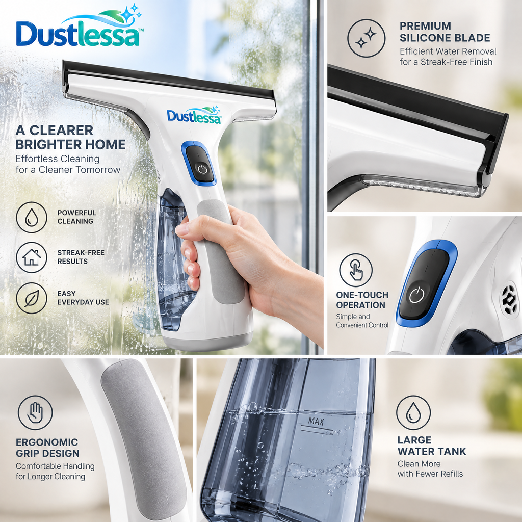 Dustlessa™ Cordless Glass Cleaning Vacuum