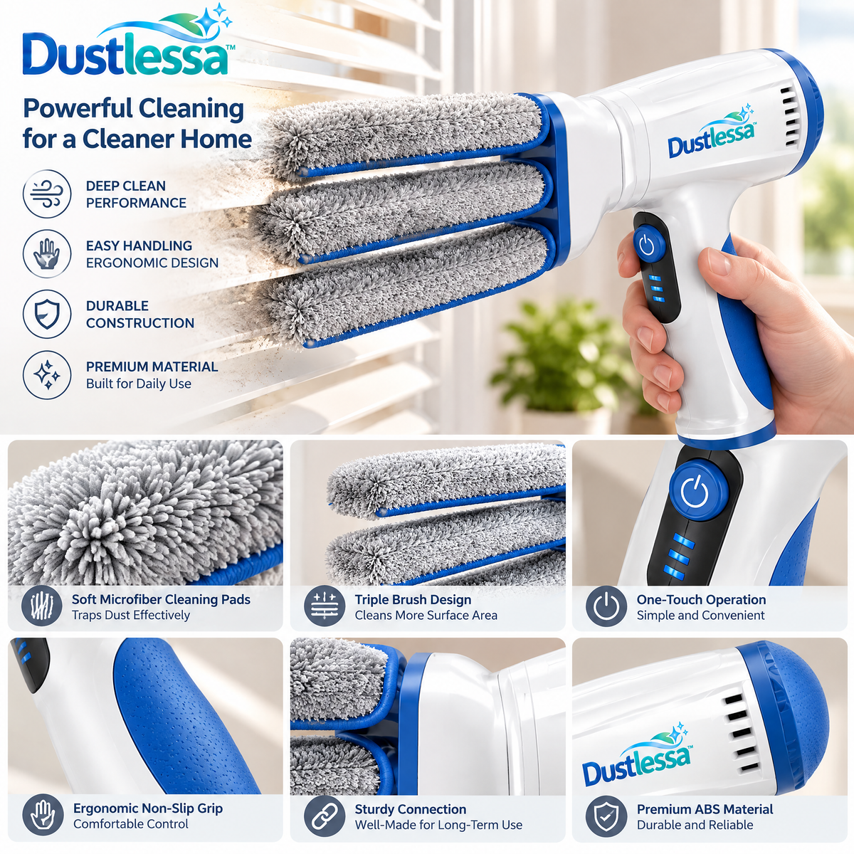 Dustlessa™ Electric Blind Duster