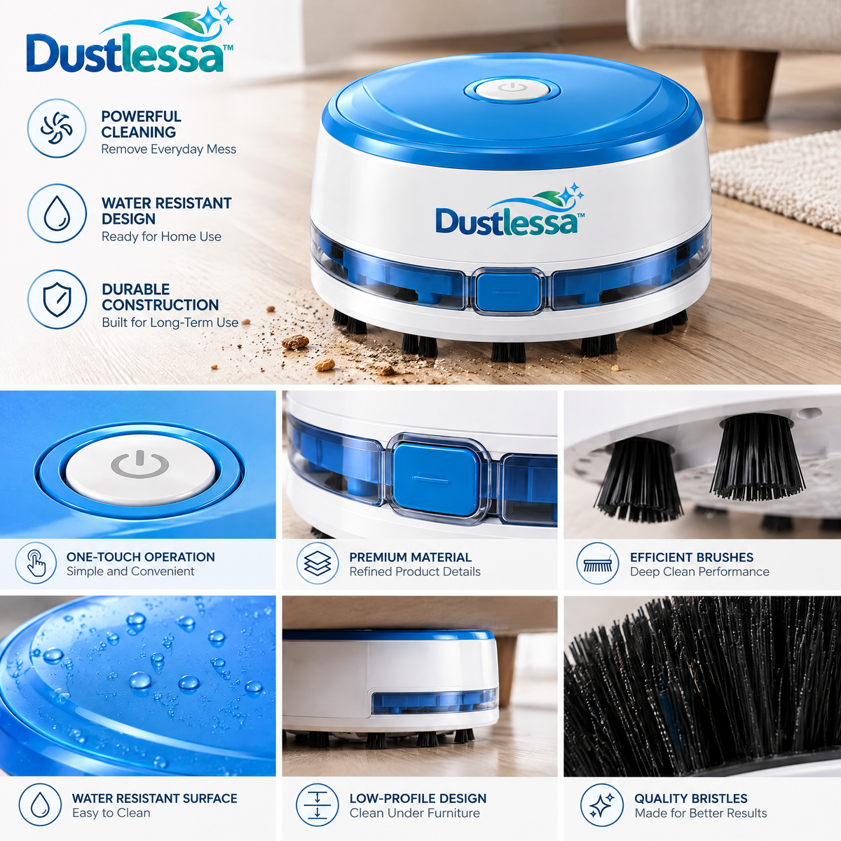Dustlessa™ Mini Desktop Vacuum Cleaner